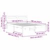vidaXL Bettrahmen mit Kopfteil Wei&szlig; 120 x 190 cm Massives Kiefernholz