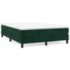 vidaXL Boxspringbettgestell Dunkelgr&uuml;n 140x200 cm Samt