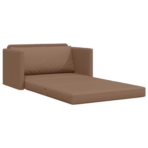 vidaXL Schlafsofa 110cm Cappuccino Kunstleder