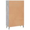 vidaXL Highboard Betongrau 69,5x31x115 cm Holzwerkstoff