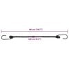 vidaXL Gummiseile Reflektierend mit Haken 25 Stk. 46 cm