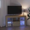 vidaXL Eck-LED-TV-Schrank Sonoma-Eiche 100 x 40 x 50 cm Holzwerkstoff