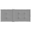 vidaXL Gartenstuhlauflagen f&uuml;r Hochlehner 4 Stk. Grau 120x50x3cm Stoff