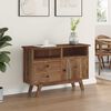 vidaXL Sideboard mit Schubladen Natur 100 x 30 x 68 cm Massivholz Teak