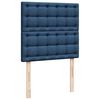 vidaXL Ottoman-Bett mit Matratze Blau 100x200 cm Stoff
