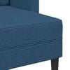 vidaXL 2-Sitzer-Sofa mit Chaiselongue L-Form Blau 125 cm Stoff
