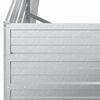 vidaXL Garten-Hochbeet 160x40x45 cm Verzinkter Stahl Silber