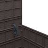 vidaXL Gartenlagerbox mit Speicher Braun 55 x 53 x 57 cm Polypropylen