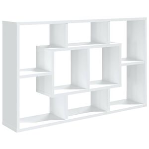 vidaXL Wandregal Wei&szlig; 85x16x52,5 cm Holzwerkstoff