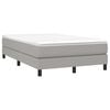 vidaXL Boxspringbett mit Matratze Hellgrau 120x200 cm Stoff