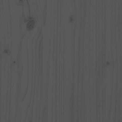 vidaXL Massivholzbett Kiefer 140x190 cm Grau