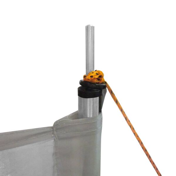 Bo-Camp Windschutz mit Oberbalken Caira 500x140 cm Grau