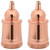 vidaXL Lampenfassungen 2 Stk. Rosegold E27