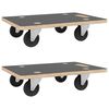 vidaXL Transportroller 2 Stk. Rechteckig 60x40x11,5 cm 250 kg