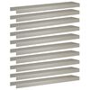 vidaXL Garten-Abdeckprofil 10 stk. 100 x 20 x 5 cm Edelstahl Silber