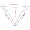 vidaXL Sonnensegel 160 g/m&sup2; Dreieckig Hellgrau 3x3x4,2 m HDPE
