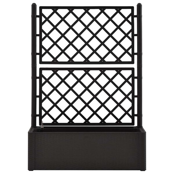 vidaXL Garten-Hochbeet mit Spalier Selbstbewässerungssystem Anthrazit