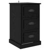 vidaXL Nachttisch Schwarz Eichen-Optik 39 x 39 x 67,5 cm Holzwerkstoff