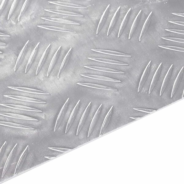 vidaXL Treppe Tritt Rechtwinklig 4 pcs Silber 40 x 30 cm Aluminium