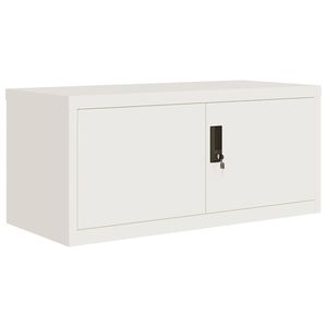 vidaXL Aktenschrank Wei&szlig; 90x40x40 cm Stahl