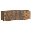 vidaXL Wandmontierter TV-Schrank 98 x 41 x 30 cm R&auml;uchereiche
