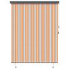 vidaXL Rollo Gestreift Gelb und Blau 200 x 250 cm Stoff und Aluminium