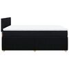 vidaXL Boxspringbett mit Matratze Schwarz 160x200 cm Stoff