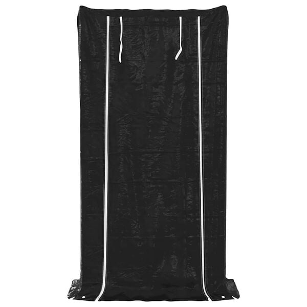 vidaXL Brennholzregal mit Regenschutz 100x40x200 cm Verzinkter Stahl