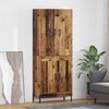 vidaXL Highboard Wandmontiert Altholz 69,5 x 34 x 180 cm Holzwerkstoff