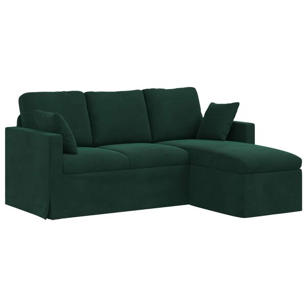 vidaXL Sofa Dunkelgr&uuml;n