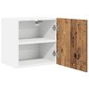 vidaXL H&auml;ngeschrank mit T&uuml;r 2 pcs Altes Holz und Wei&szlig; 40 x 31 x 40 cm