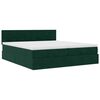 vidaXL Ottoman-Bett mit Matratzen Dunkelgr&uuml;n 200x200 cm Samt