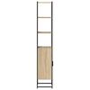 vidaXL Badezimmerschrank Sonoma 33 x 33 x 185,5 cm Holzwerkstoff