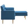 vidaXL Sofa L-Form Stoff 171,5x138x81,5 cm Blau
