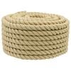 vidaXL Bootsseil 50 m 2 Natur PP