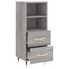 vidaXL Sideboard Grau Sonoma 34,5x34x90 cm Holzwerkstoff