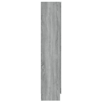 vidaXL Vitrinenschrank Grau Sonoma 82,5x30,5x150 cm Holzwerkstoff