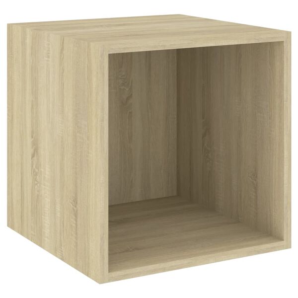 vidaXL Wandschrank Sonoma-Eiche 37x37x37 cm Holzwerkstoff