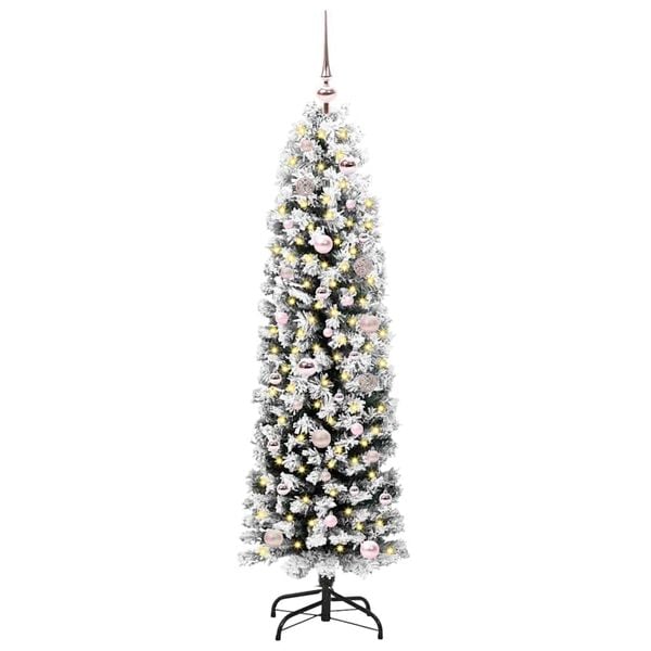 vidaXL Künstlicher Weihnachtsbaum mit 150 LEDs mit Ständer Grün 150 cm