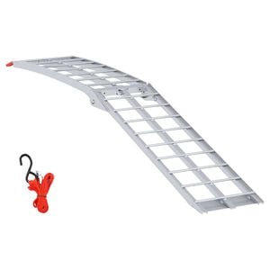 vidaXL Motorradrampe Silber 340 kg pro St&uuml;ck Aluminium