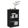 vidaXL Sideboard mit LED-Leuchten Schwarz 60,5x37x100 cm