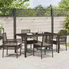 vidaXL Garten Essgruppe 5 pcs Braun Poly-Rattan
