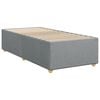 vidaXL Boxspringbett mit Matratze Hellgrau 80x200 cm Stoff