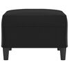 vidaXL Fu&szlig;hocker Schwarz 70x55x41 cm Kunstleder