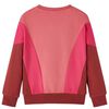 Kinder-Sweatshirt Farbblock Rosa und Henna 128