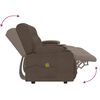 vidaXL 4-Sitzer Massagesessel mit Getr&auml;nkehalter Taupe Stoff