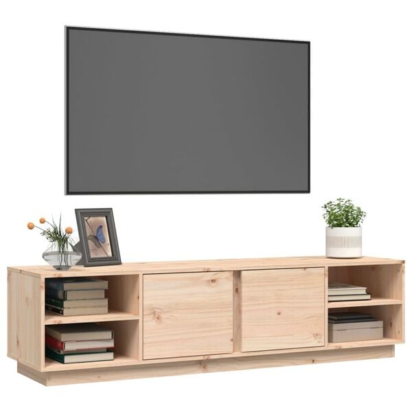 vidaXL TV-Schrank 156x40x40 cm Massivholz Kiefer