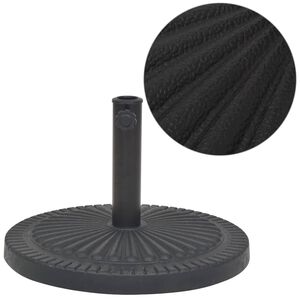 vidaXL Sonnenschirmst&auml;nder Harz Rund Schwarz 14 kg