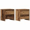 vidaXL Nachttisch 2 Stk. Altholz 45 x 34 x 44,5 cm Holzwerkstoff