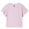 Kinder-T-Shirt mit R&uuml;schen&auml;rmeln Lila 140
